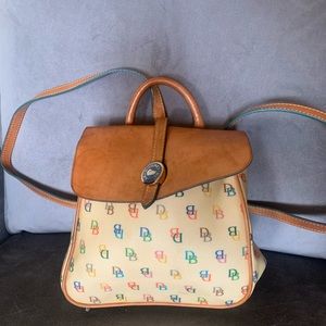 Dooney & Bourke Vintage Y2K Small Leather Logo Backpack